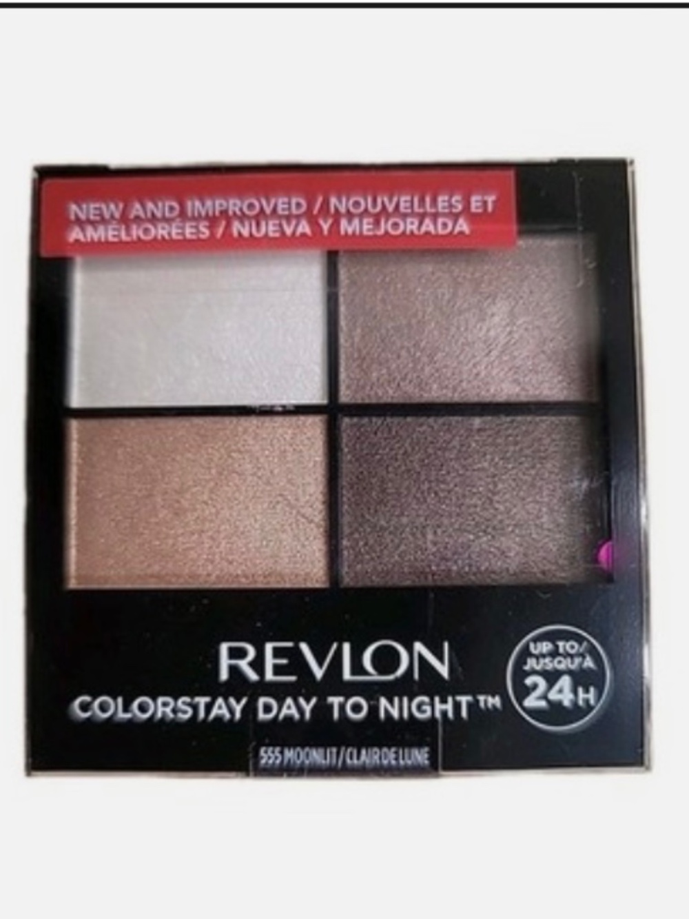 New Revlon ColorStay Day to Night Eyeshadow Quad 555 Moonlit Sealed Makeup Frost